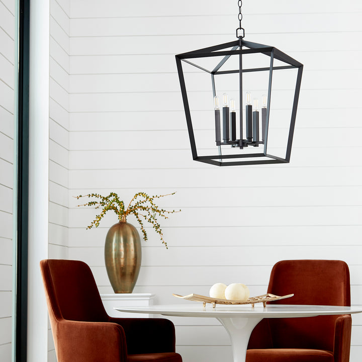 Hyperion 6 Light Chandelier | Large Industrial Chandelier