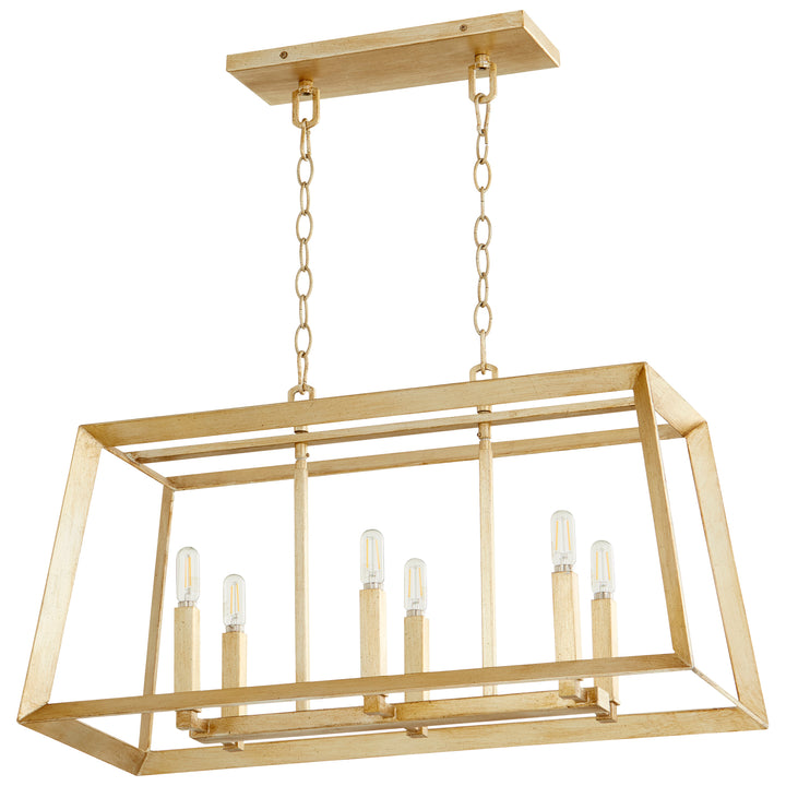 Hyperion 6 Light Island | Industrial Pendant Light