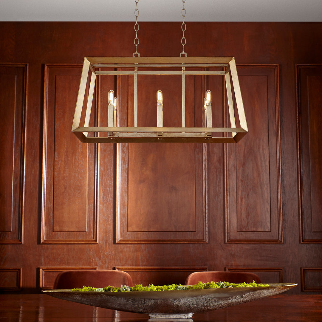 Hyperion 6 Light Island | Industrial Pendant Light