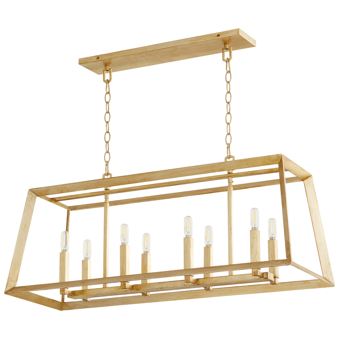 Hyperion 8 Light Island | Small Industrial Pendant Light