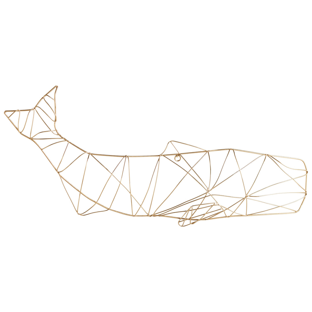 Humpback Wall Art | Gold | Artistic Whale Wall Art