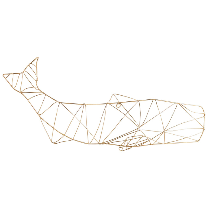 Humpback Wall Art | Gold | Artistic Whale Wall Art