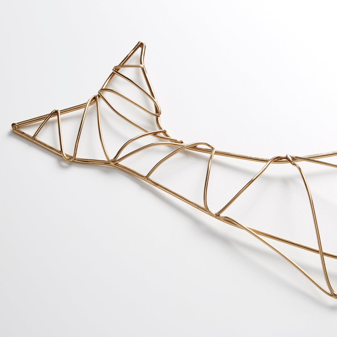 Humpback Wall Art | Gold | Artistic Whale Wall Art