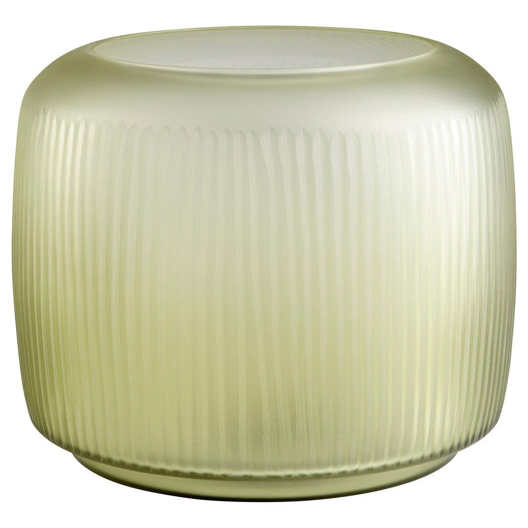 Sorrel Vase | Green-Medium | Medium Green Decorative Vase