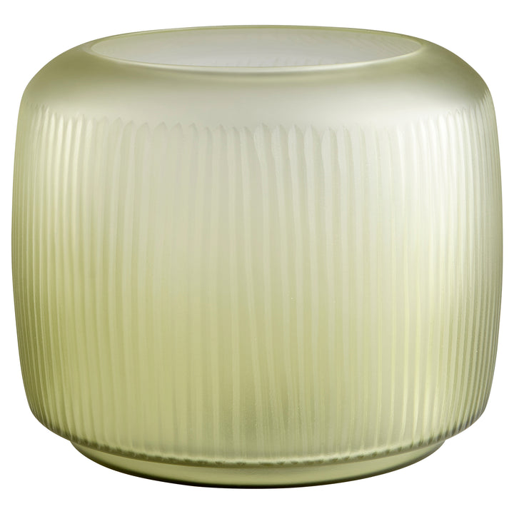 Sorrel Vase | Green-Medium | Medium Green Decorative Vase