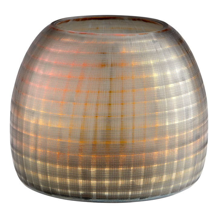 Gradient Grid Vase | Medium Decorative Vase