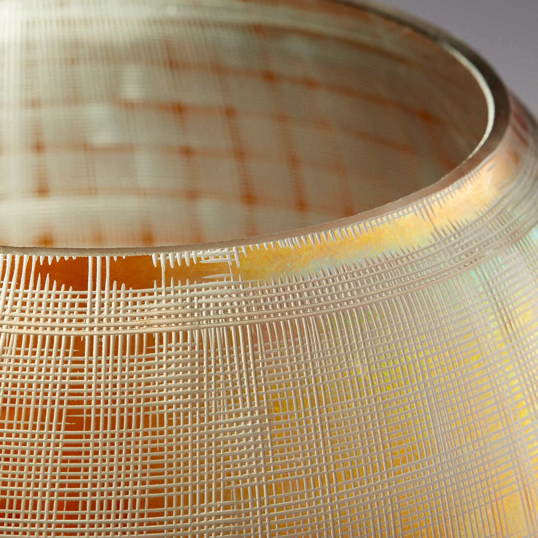 Gradient Grid Vase | Medium Decorative Vase