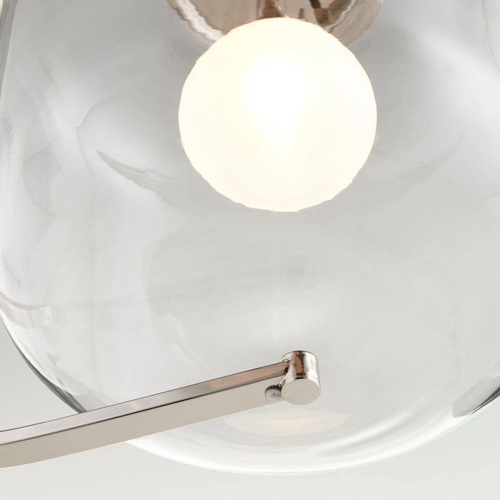 Isotope Pendant |  Polished Nickel | Modern Pendant Light