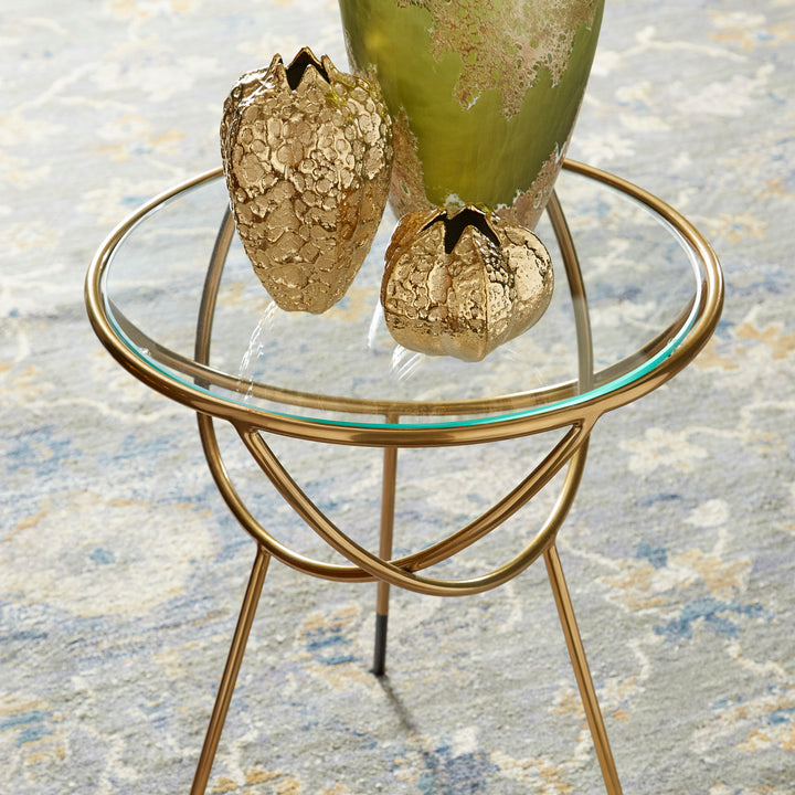 Gyroscope Side Table | Gold | Modern Gold Side Table