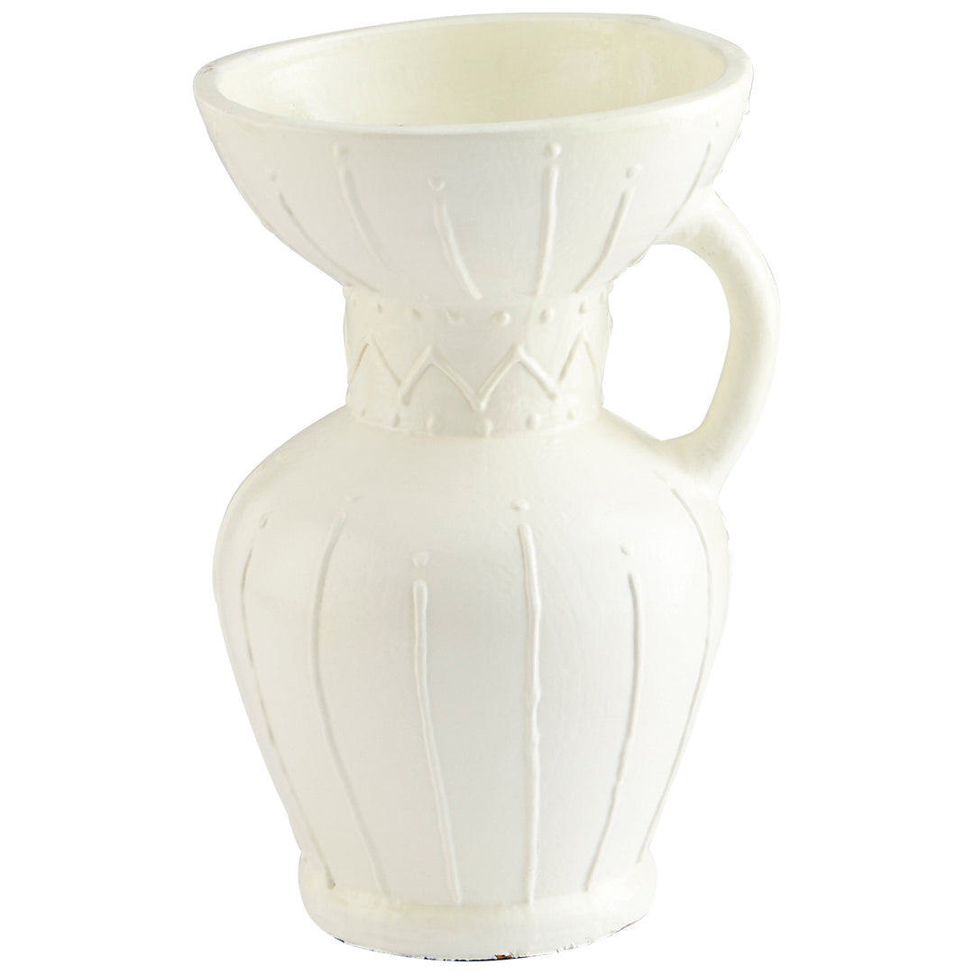 Ravine Vase | White-Medium | Medium White Vase