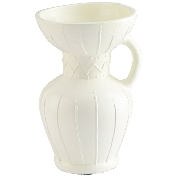 Ravine Vase | White-Medium | Medium White Vase
