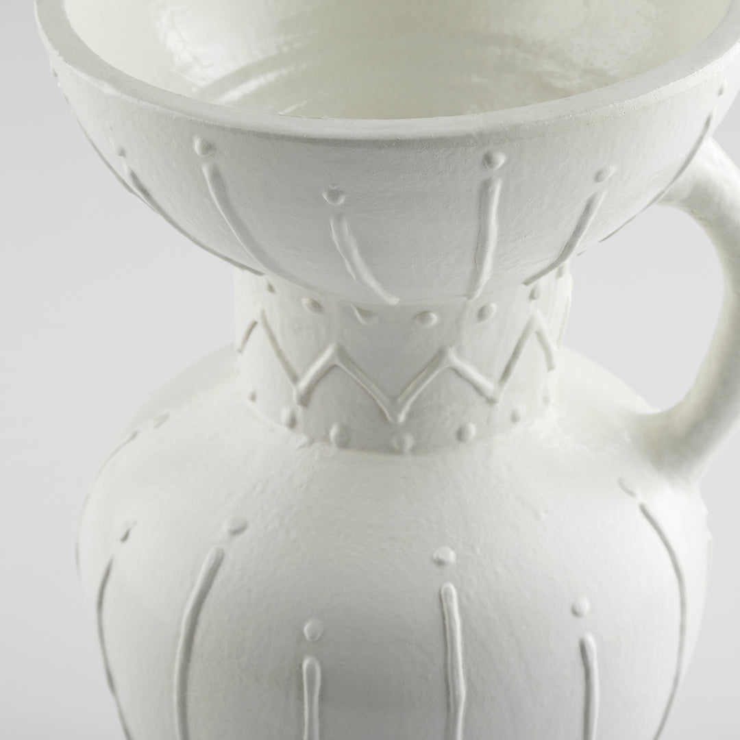 Ravine Vase | White-Medium | Medium White Vase