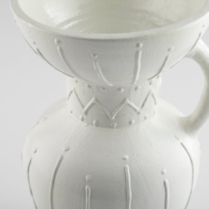 Ravine Vase | White-Medium | Medium White Vase