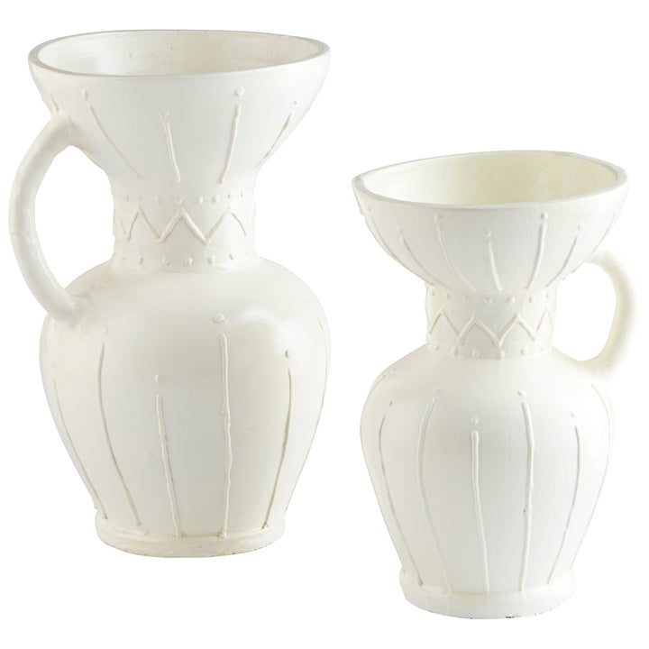 Ravine Vase | White-Medium | Medium White Vase