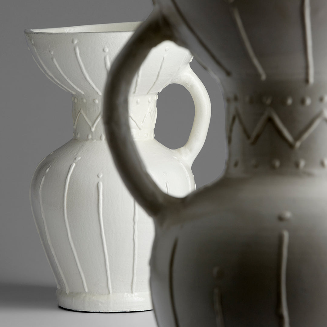 Ravine Vase | White-Medium | Medium White Vase