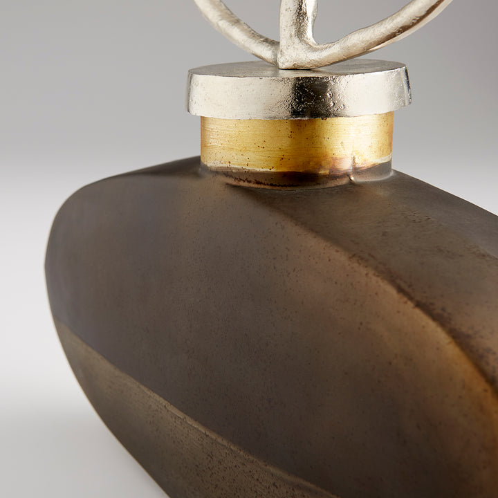 Round Viewleaf Sculpture | Medium Abstract Sculpture
