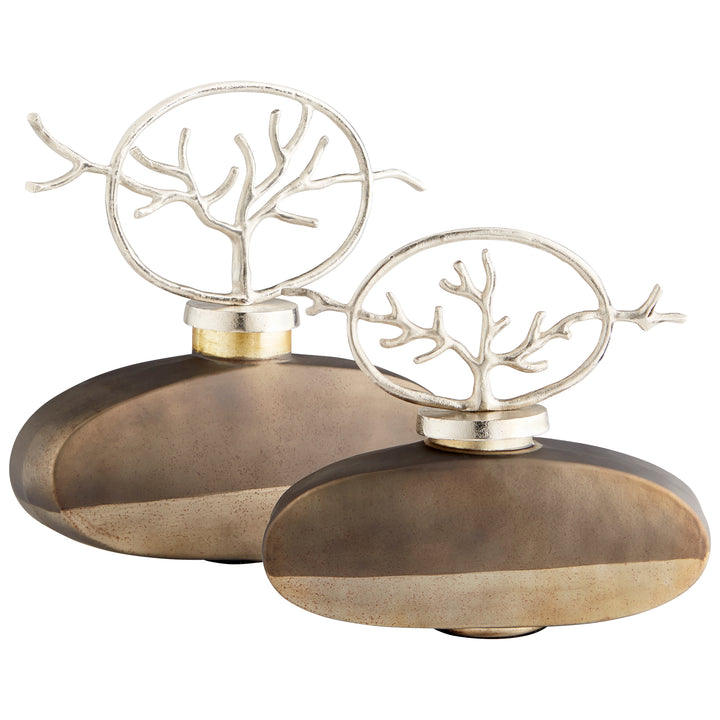 Round Viewleaf Sculpture | Medium Abstract Sculpture