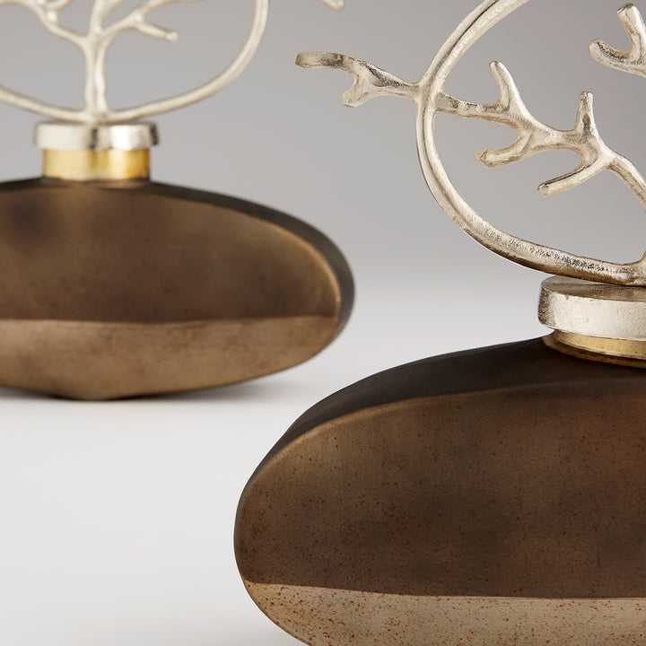 Round Viewleaf Sculpture | Medium Abstract Sculpture