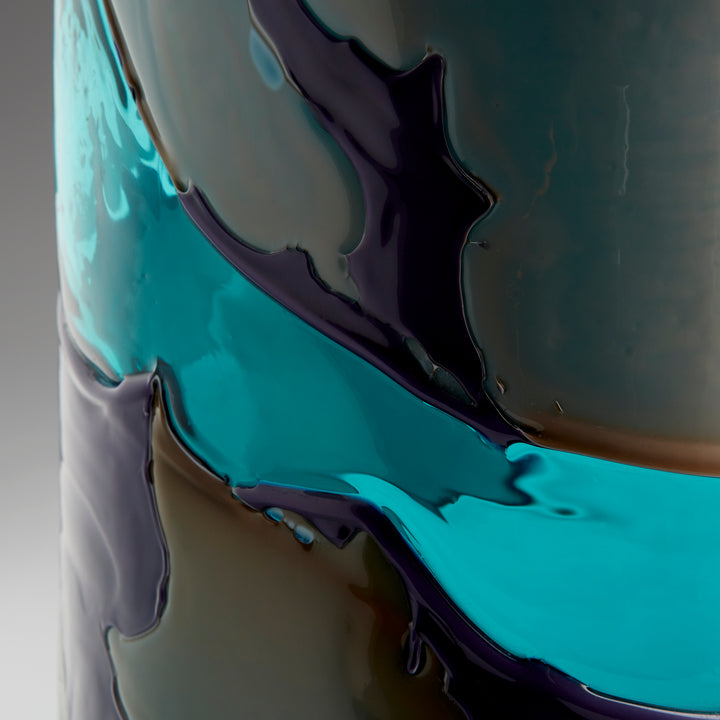 Ahoy Vase | Blue-Medium | Medium Decorative Blue Vase