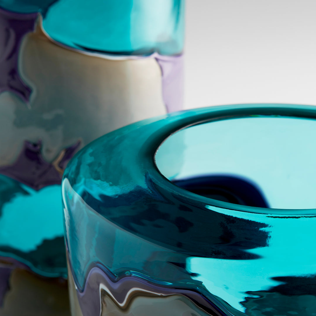 Ahoy Vase | Blue-Medium | Medium Decorative Blue Vase