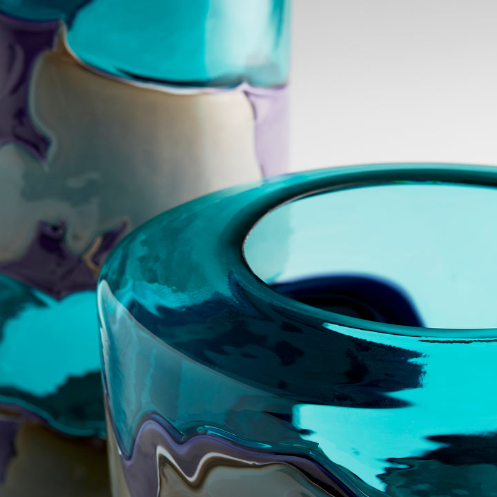 Ahoy Vase | Blue-Medium | Medium Decorative Blue Vase