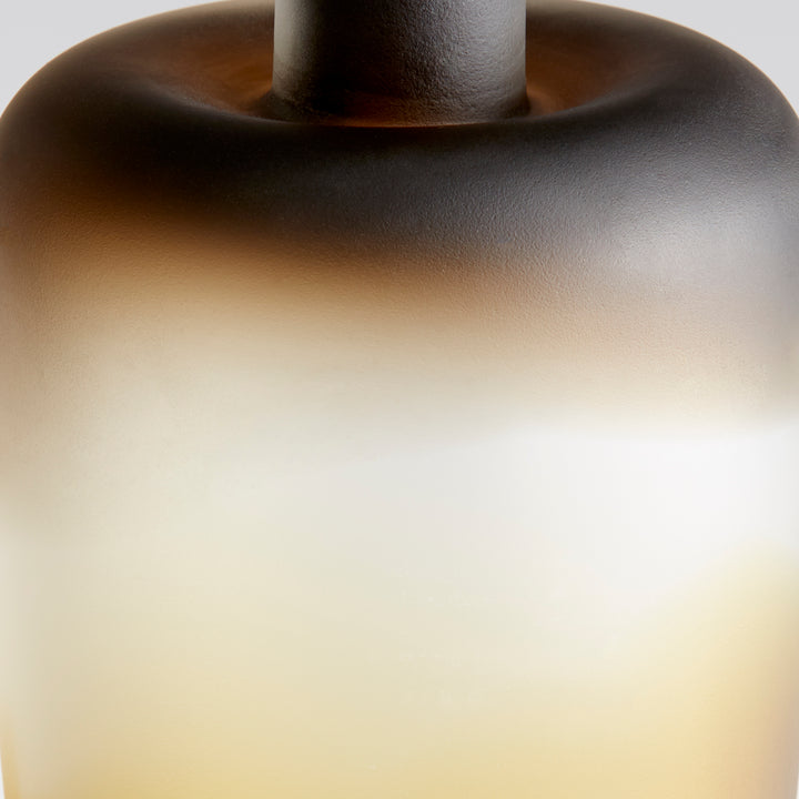 Jaxon Vase | Amber Swirl | Medium Amber Vase
