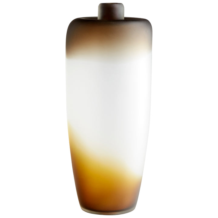 Jaxon Vase | Amber Swirl | Small Amber Vase
