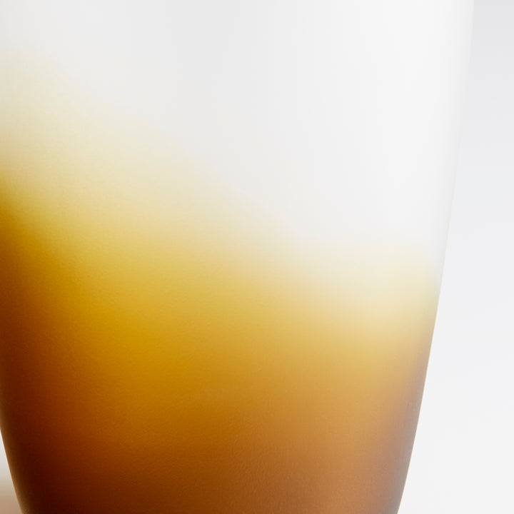 Jaxon Vase | Amber Swirl | Small Amber Vase