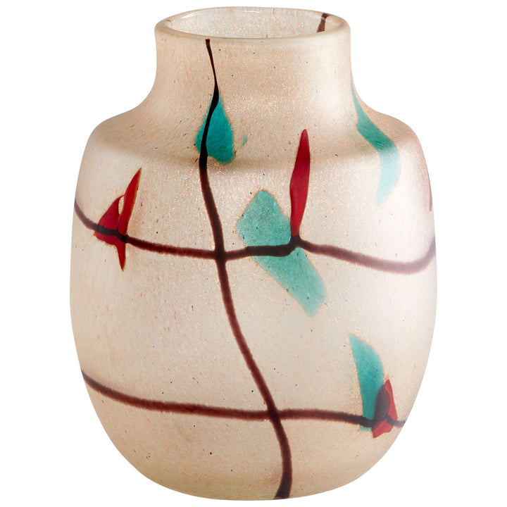 Cuzco Vase | Amber-Small | Small Amber Decorative Vase