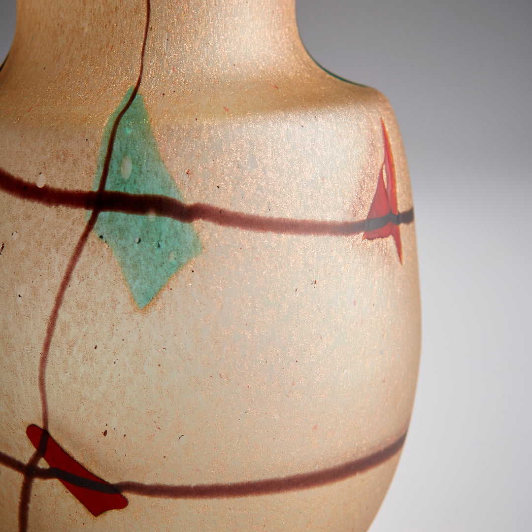 Cuzco Vase | Amber-Small | Small Amber Decorative Vase