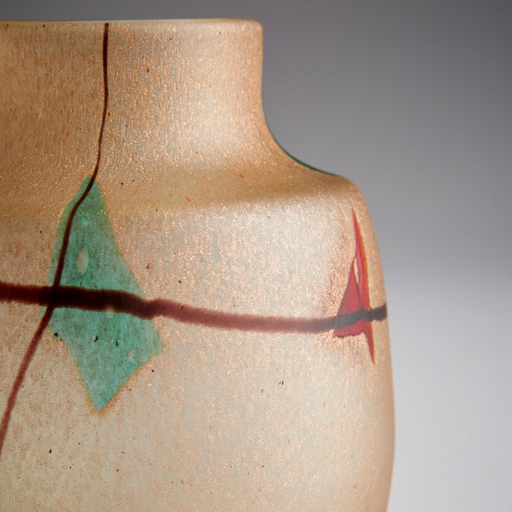 Cuzco Vase | Amber-Small | Small Amber Decorative Vase