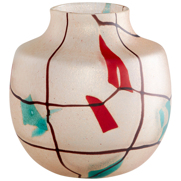 Cuzco Vase | Amber-Medium | Medium Amber Decorative Vase