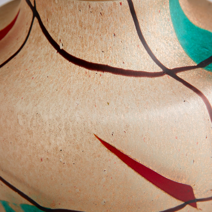 Cuzco Vase | Amber-Medium | Medium Amber Decorative Vase