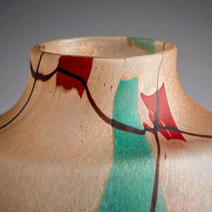 Cuzco Vase | Amber-Large | Large Amber Decorative Vase