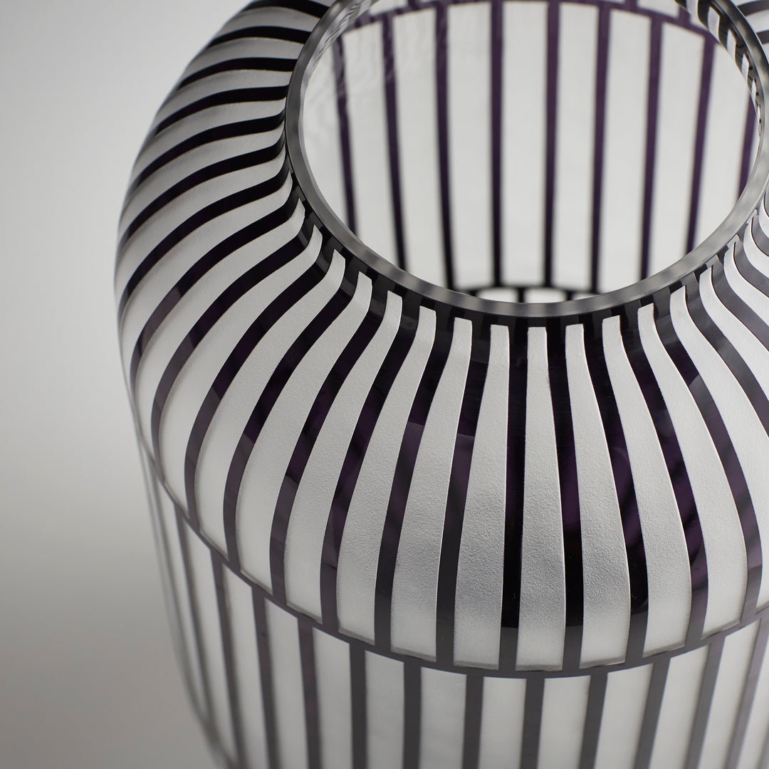 Lined Up Vase | Large Decorative Vase