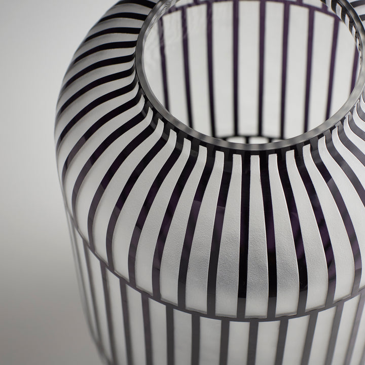 Lined Up Vase | Large Decorative Vase