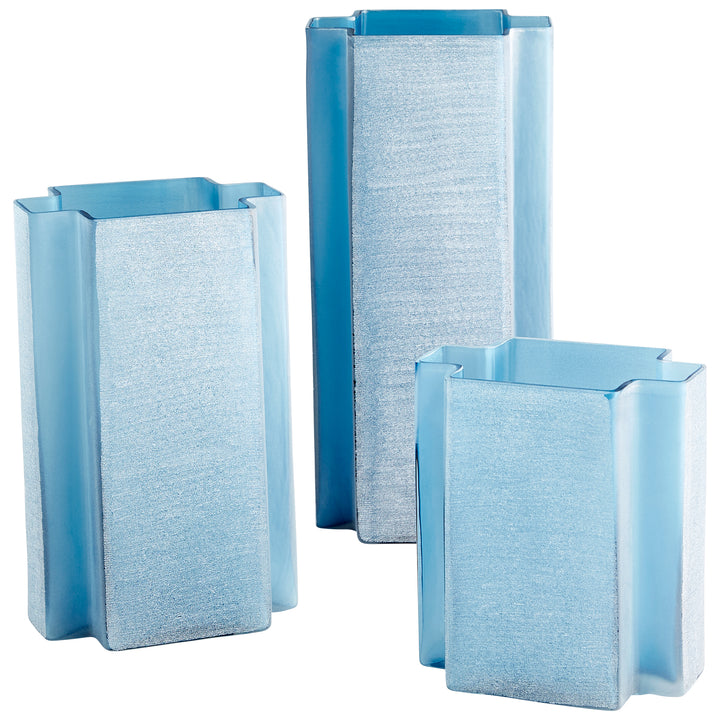 Sayan Vase | Blue-Medium | Medium Decorative Blue Vase