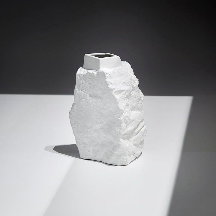 Piedra Vase | White | Decorative White Vase