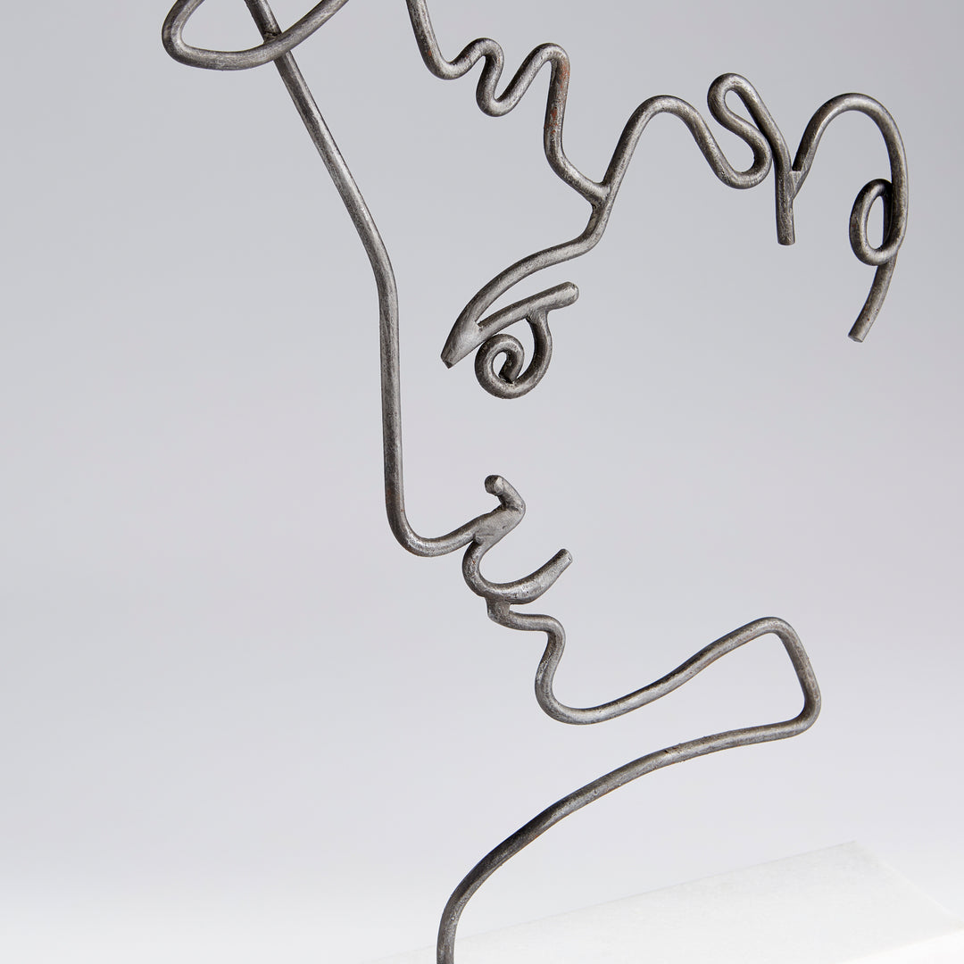 Viso Sculpture | Raw Iron | Abstract Iron Sculpture