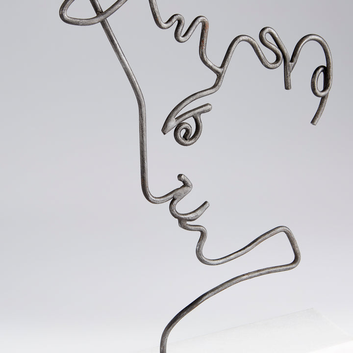 Viso Sculpture | Raw Iron | Abstract Iron Sculpture