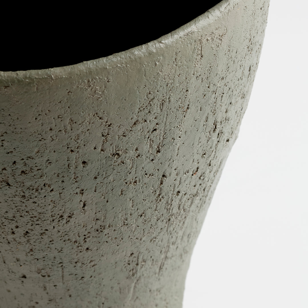 Molca Vase | Gray-Large | Large Gray Decorative Vase
