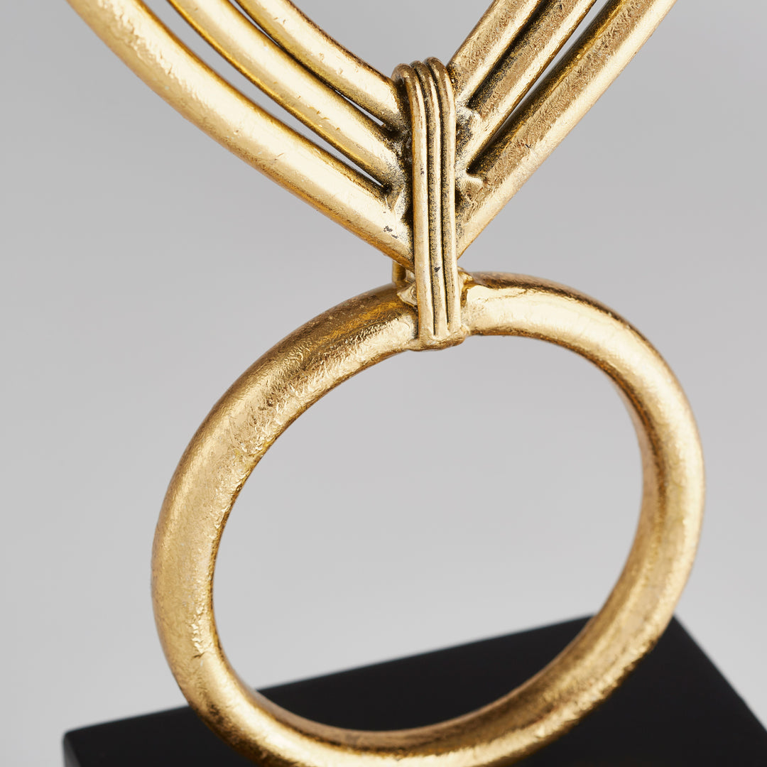 Nova Sculpture | Gold & Black | Elegant Gold & Black Sculpture