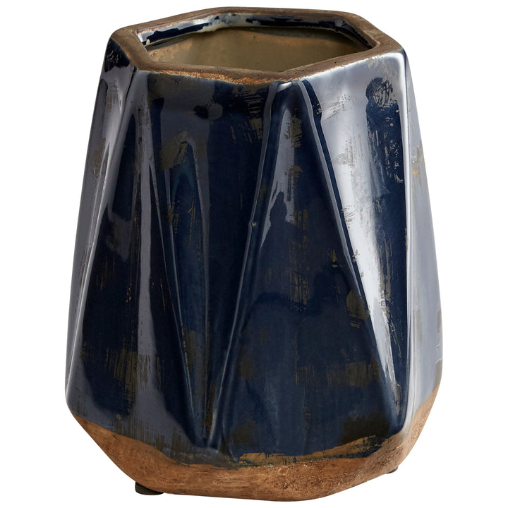 Chamos Planter | Blue-Small | Small Blue Planter