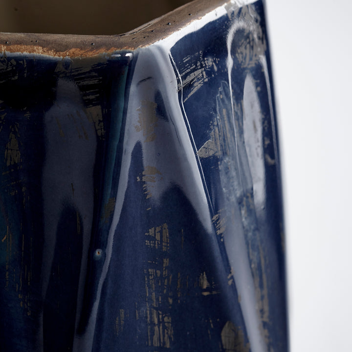 Chamos Planter | Blue-Large | Large Blue Planter
