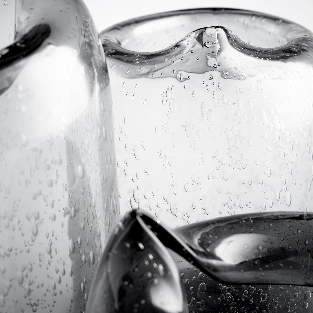 Oxtail Vase | Clear-Small | Small Clear Vase