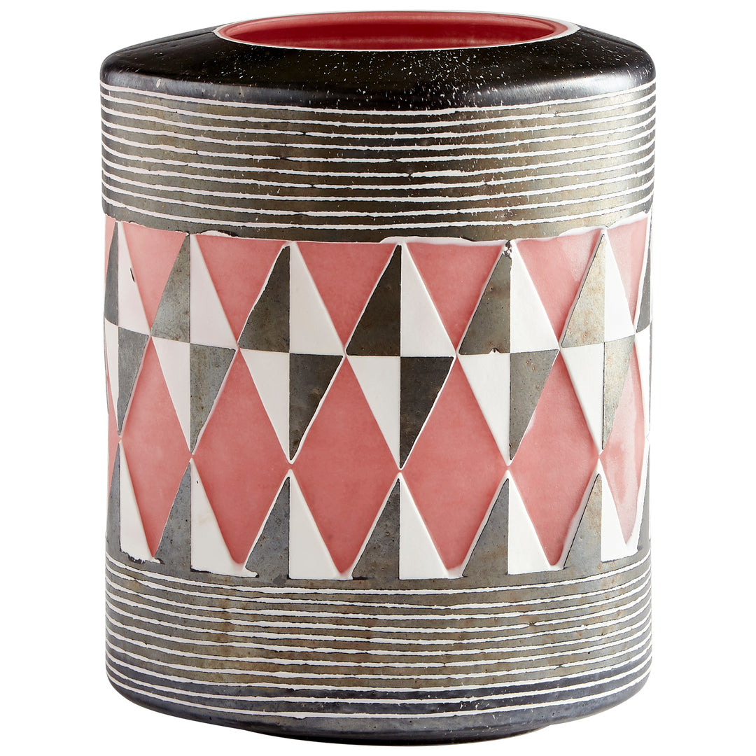 Mesa Vase | Black & White | Small Black & White Vase