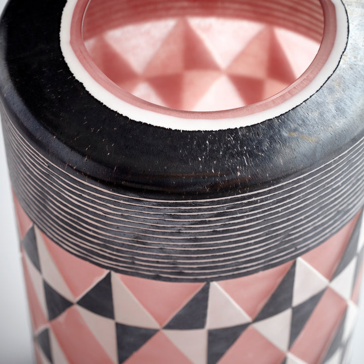 Mesa Vase | Black & White | Medium Black & White Vase