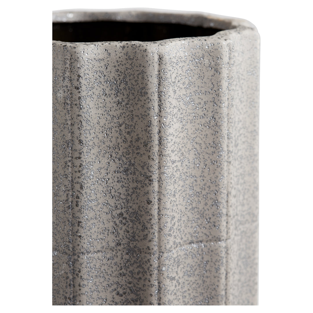 Brutalist Vase | Grey-Large | Decorative Modern Vase