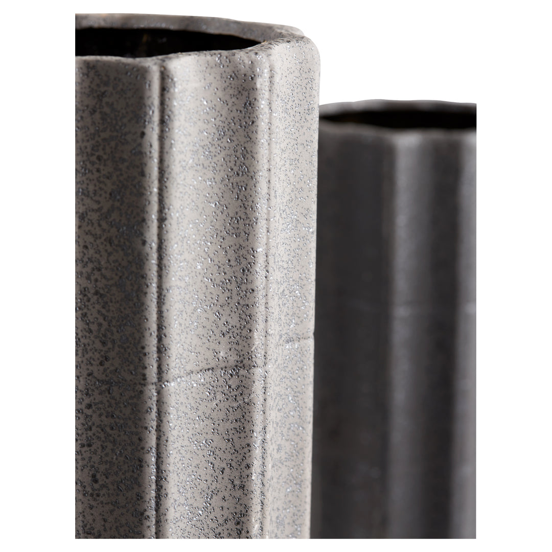 Brutalist Vase | Grey-Large | Decorative Modern Vase
