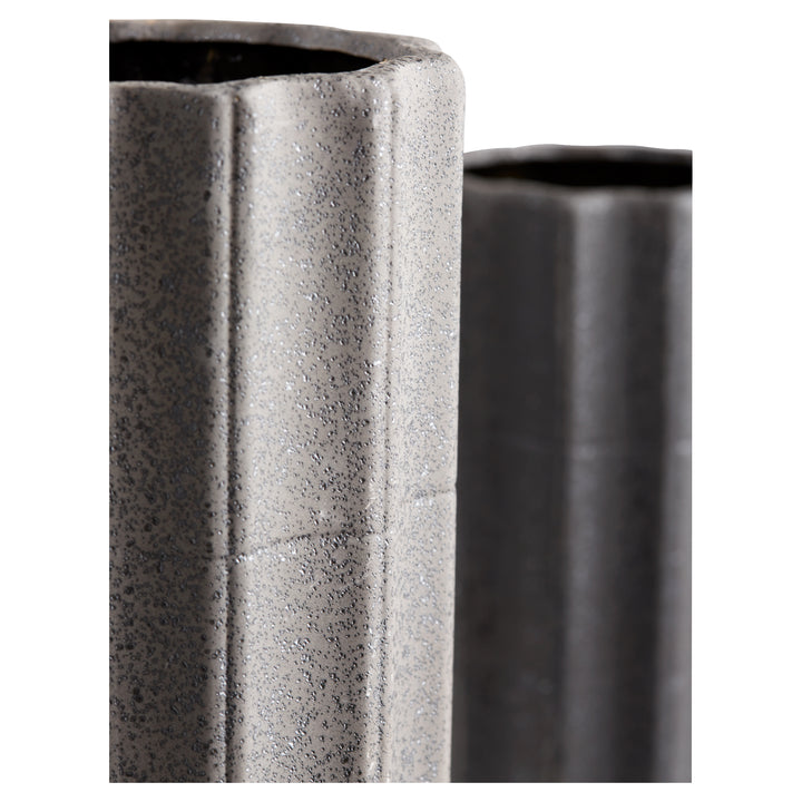 Brutalist Vase | Grey-Large | Decorative Modern Vase